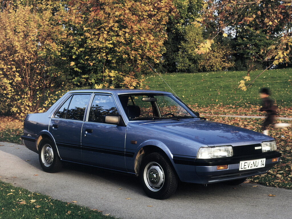 Mazda 626 (GC) 2 поколение, рестайлинг, седан (05.1985 - 03.1987)